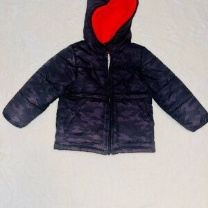 Carter's Black Camouflage Jacket with Red Interior